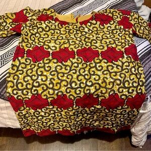 West African Vibrant Patterned Dress